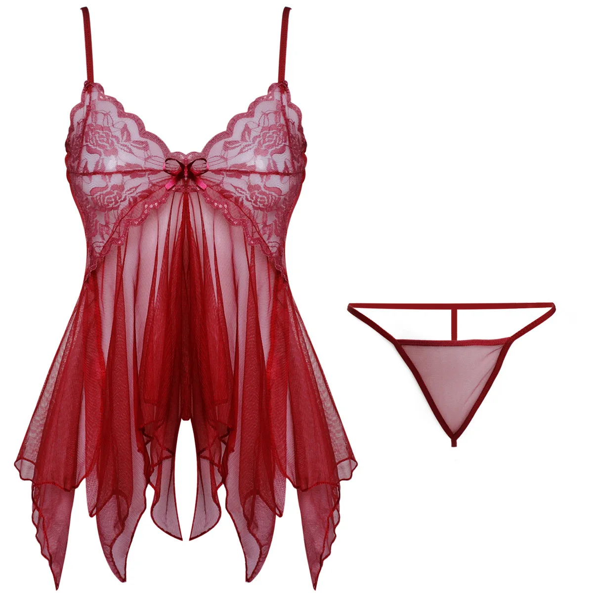 Sex Clothes Open Crotch Bra Lace Sleepwear Erotic Hot Sexy Costumes Wedding Erotic Bodysuit Women Babydolls Dress Sexy Lingerie - Image 5