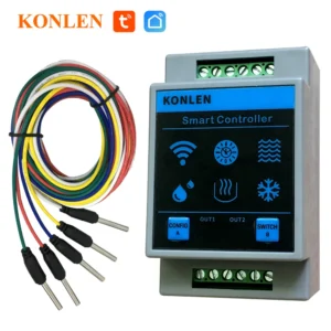 KONLEN Tuya Waterniveausensor WIFI Smart Home Lekkage Overstromingsalarm Controller Meter Zwembad Vape Tank Flow Detector Lekbescherming