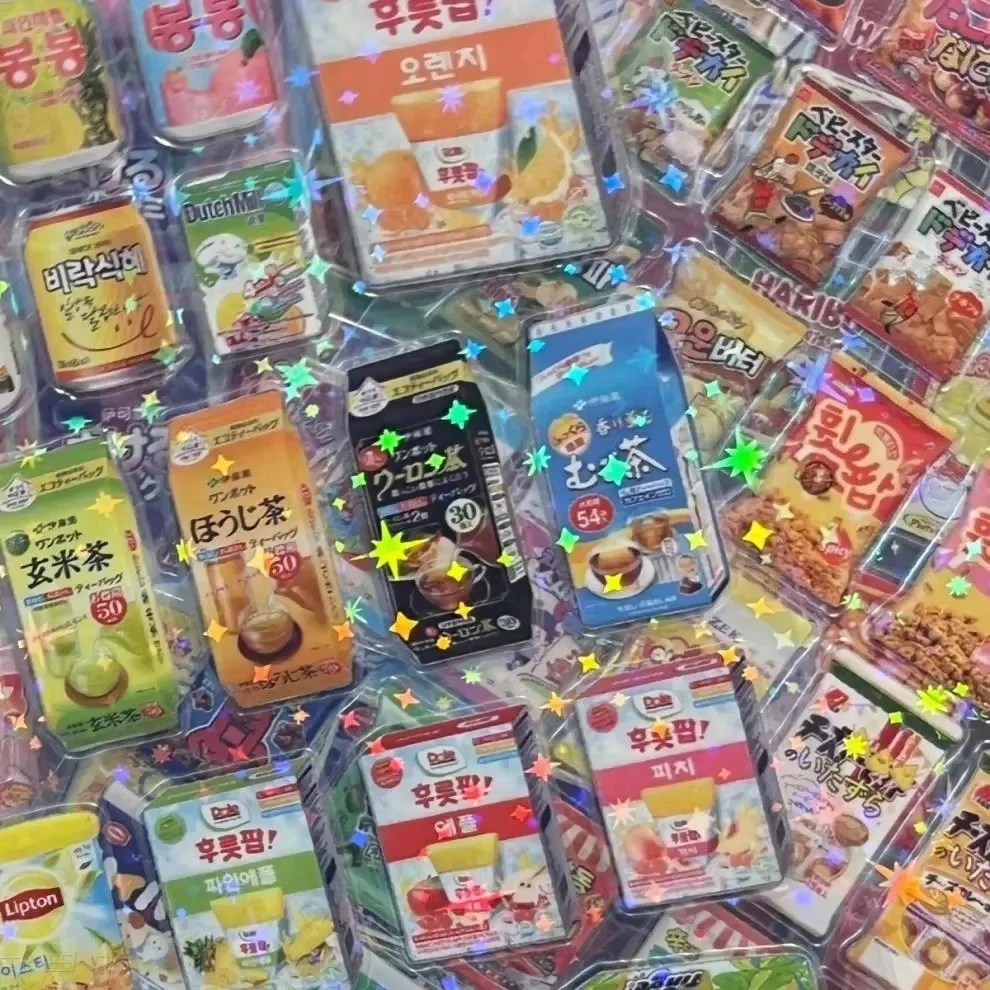 10pcs Snack Food Packaging Stickers For Phone PET Waterproof Cartoon Scrapbook Sticker Journaling Stationery Kawaii - Image 6
