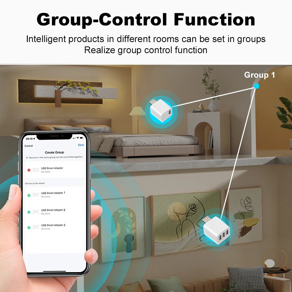 Tuya Smart WiFi/Zigbee Micro USB Adapter Schakelaar 5V Mini 1 2 3 USB Power Adapter Smart Life Control Via Alexa Google Yandex Alice - Image 4