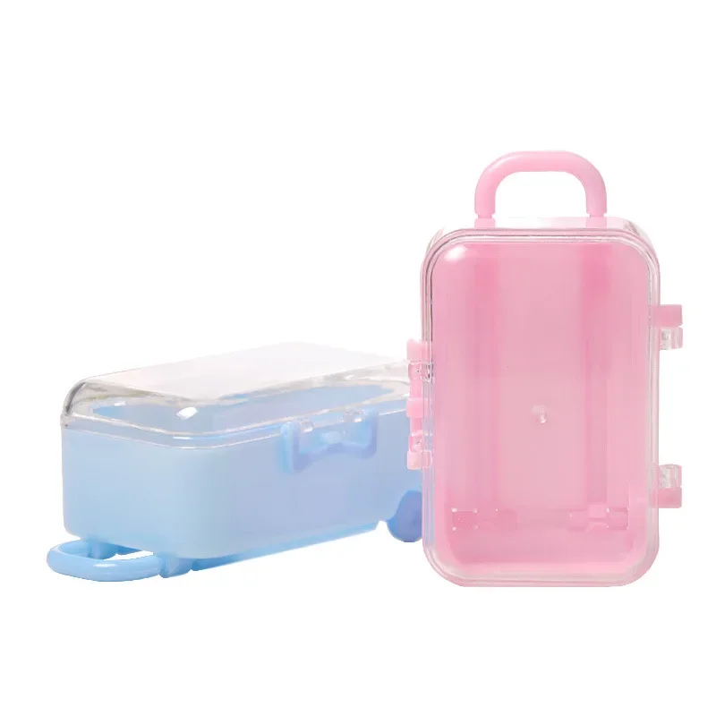 5 stuks mini reisbagage plastic chocolade bonbondoos koffer geschenkverpakking voor bruiloft baby shower verjaardagsfeestje decoratie - Image 6