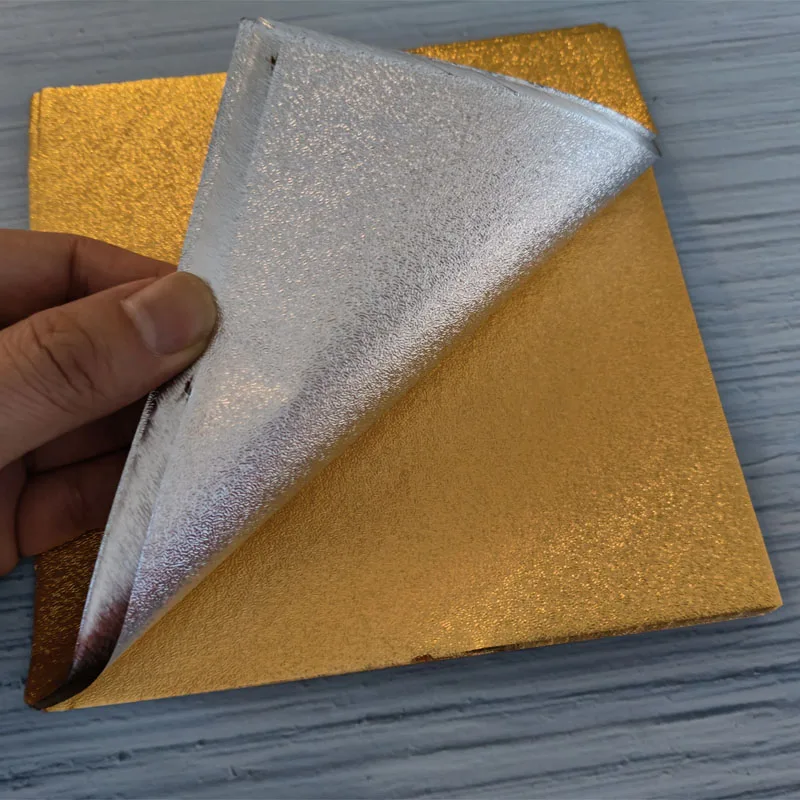 100 stks 15x15 cm Goud Zilver Roze Blauw Paars Schil Aluminiumfolie Papier Bruiloft Chocolade Wrapper Snoep Wikkelen Gebak Verpakking Zak - Image 2