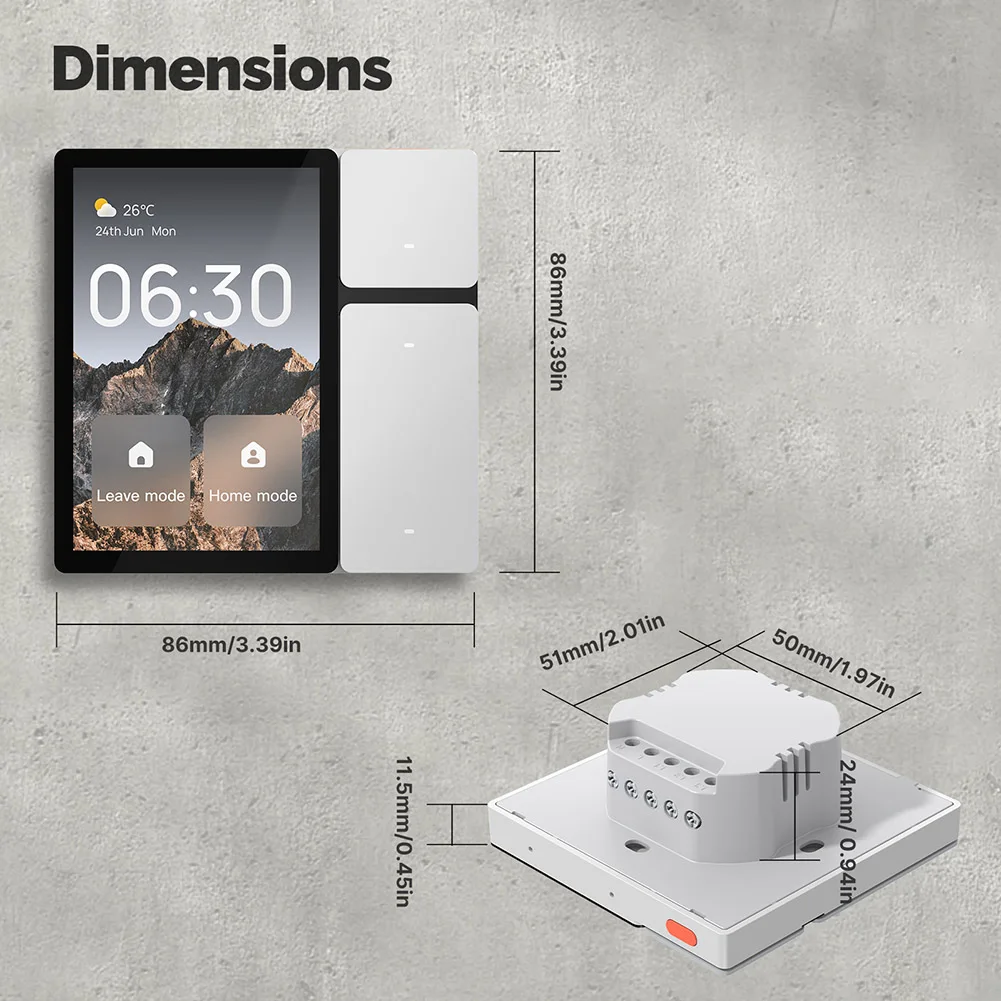 WiFi voor Tuya 3,5 inch touchscreen scèneschakelaar Smart touchscreen IR-afstandsbediening Multifunctioneel touchscreen-bedieningspaneel - Image 6