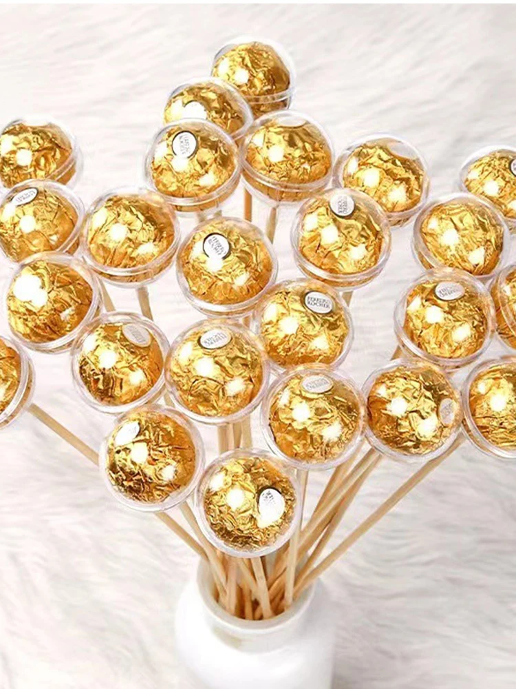 10 Stuks Transparante Bal Sferoïde Chocolade Bonbondoos DIY Snoep Boeket Lade Voor Verjaardag Bruiloft Decoratie