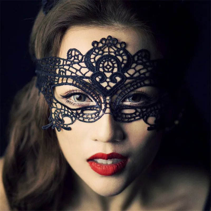 Sexy Hollow Out Babydoll Lingerie Porn Lace Mask Erotic Lingerie Costumes Female Sexy Lingerie Hot Cosplay Party Masks Lenceria - Image 2