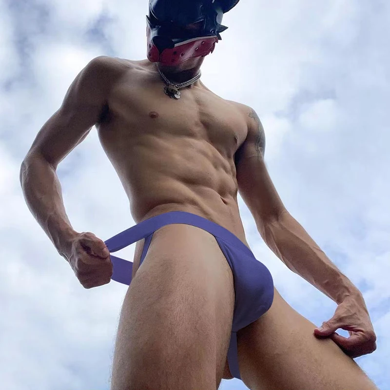SexyMenFashion ORLVS modal men's thong sexy and low waist, sexy, double-buttock-lifting, free-to-take-off T pants Unique Underwear CoupleSurprise Soft Elastic Thong - Image 4