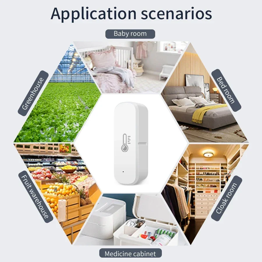 Tuya Smart Temperatuur-vochtigheidssensor Zigbee 3.0 Indoor Home Hygrometer Thermometer App Remote Monitor Werk met Alexa Google - Image 3