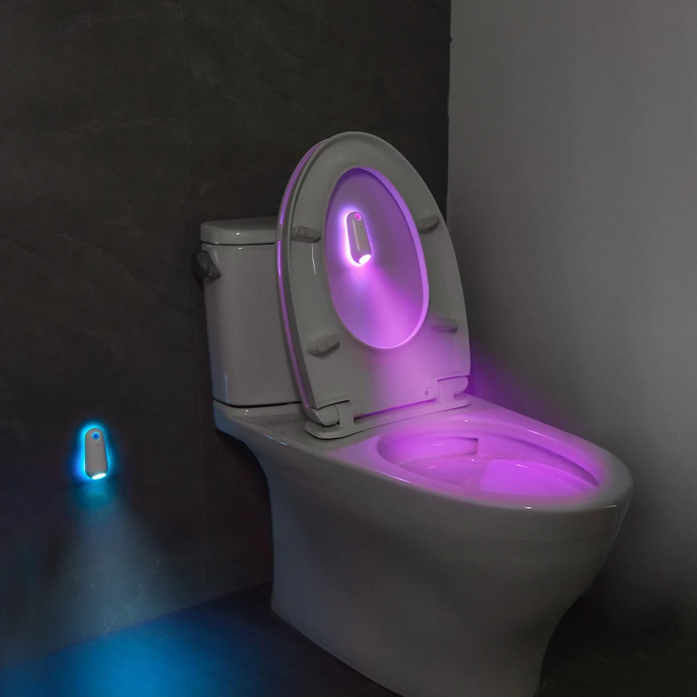 Bewegingssensorlicht, 4M detectie 8 kleuren wandlamp, oplaadbaar waterdicht licht voor nachtelijke wekken Ideaal voor verschillende thuis